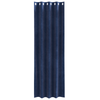 Vidaxl verduisterende gordijnen 2 pcs donkerblauw 140 x 260 cm fluweel
