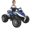 Injusa Rage elektrische kinderquad 12V blauw wit