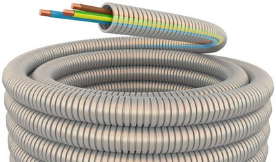 Enzo installatiebuis flexibel 5 8 (16mm) bedraad grijs 100m - 1275800