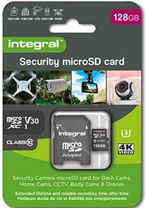 Enzo integral micro sd geheugenkaart v30 128gb security - 9500505