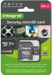 Enzo integral micro sd geheugenkaart v30 64gb security - 9500500