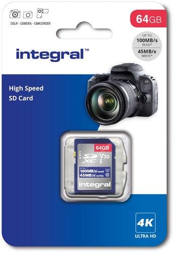 Enzo integral sd geheugenkaart v30 64gb - 9500605