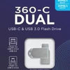 Enzo integral usb stick 64gb metal dual usb-c en usb 3.0 - 9500285