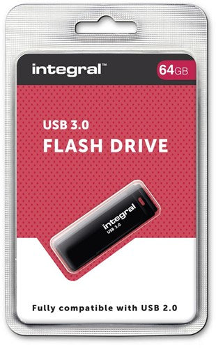 Enzo integral usb stick 64gb zwart 3.0 - 9500205
