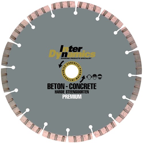 Interdynamics inter dynamics diamantzaag beton premium 350x25,4mm - 326350