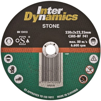 Interdynamics inter dynamics doorslijpschijf 125mm steen - 390125