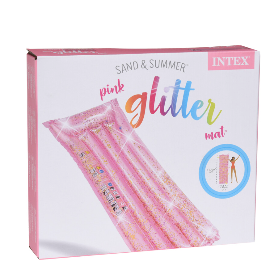 Intex - Pink Glitter luchtbed