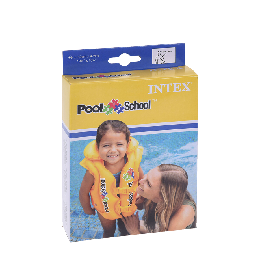 Intex zwemvest geel 50x47cm