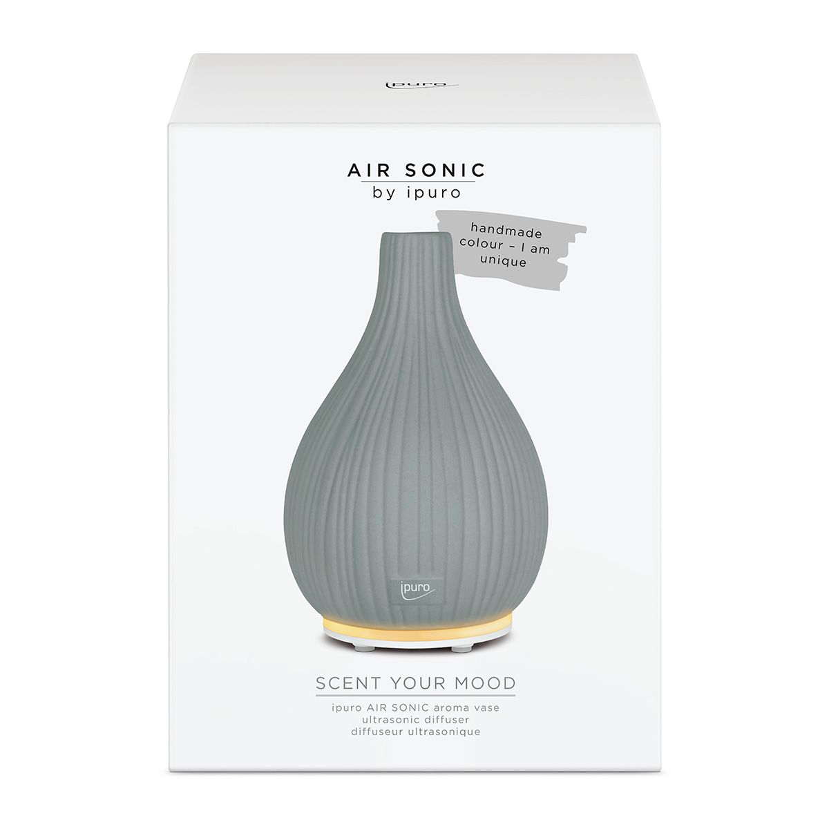 Ipuro air sonic aroma vaas grijs