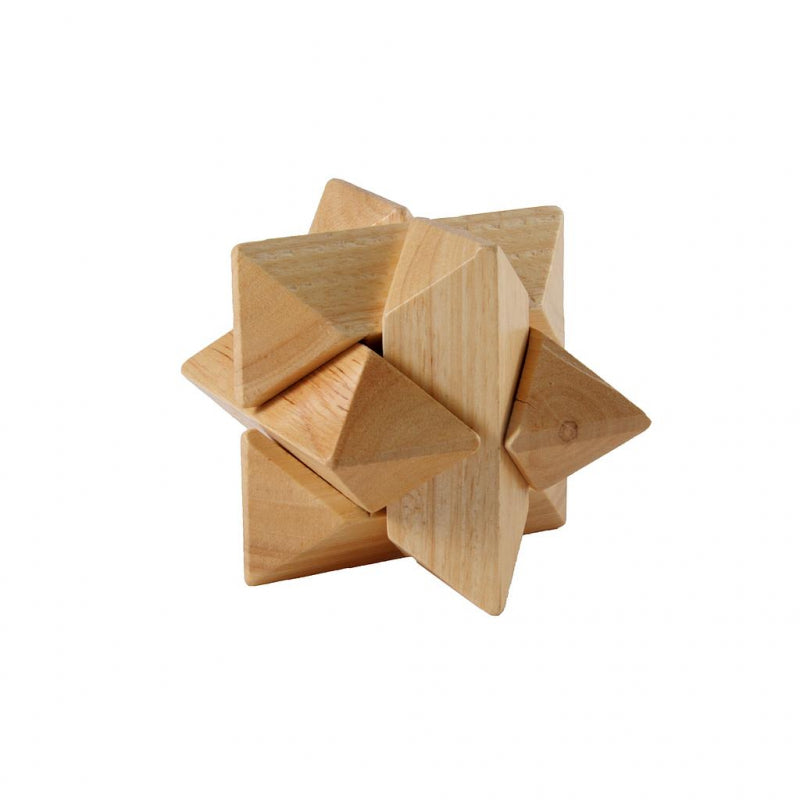 Angeltoys iq puzzel hout - ster