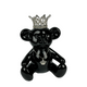 J-line beer met kroon zwart 15x10x18cm