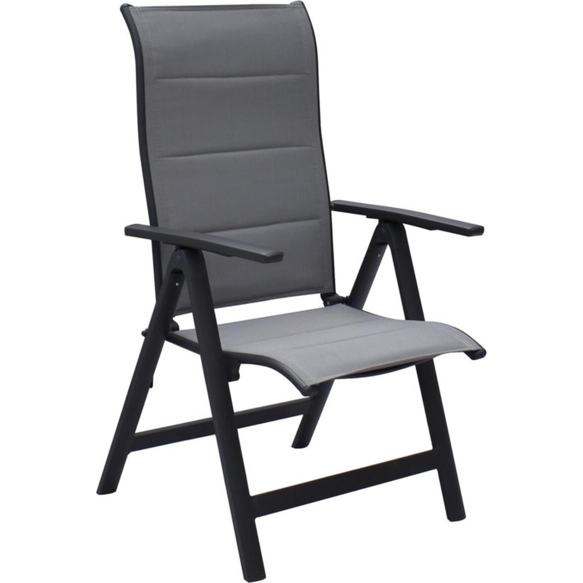 Sens moreno standenstoel aluminium textiel grijs 69x63,5x110cm, zithoogte 45cm