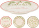 Home styling kerst dessertbord aardewerk ø19cm