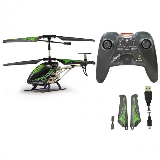 Jamara RC Gyro V2 helikopter jongens 2,4GHz 23 cm groen
