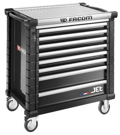 Facom jet gereedschapswagen 8 laden m4 zwart - jet.8nm4a - jet.8nm4a