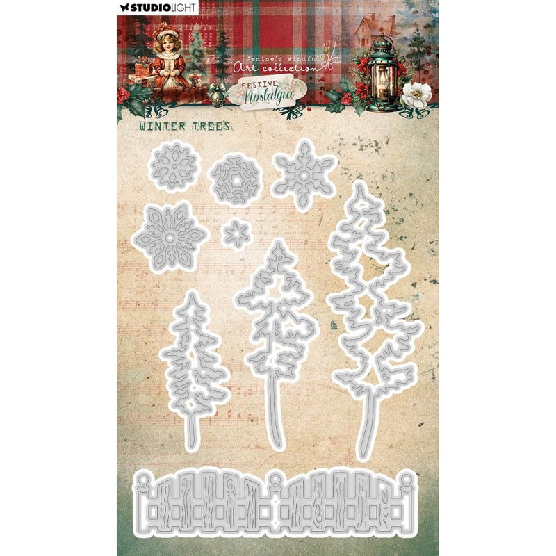 Studio light • festive nostalgia cutting die winter trees