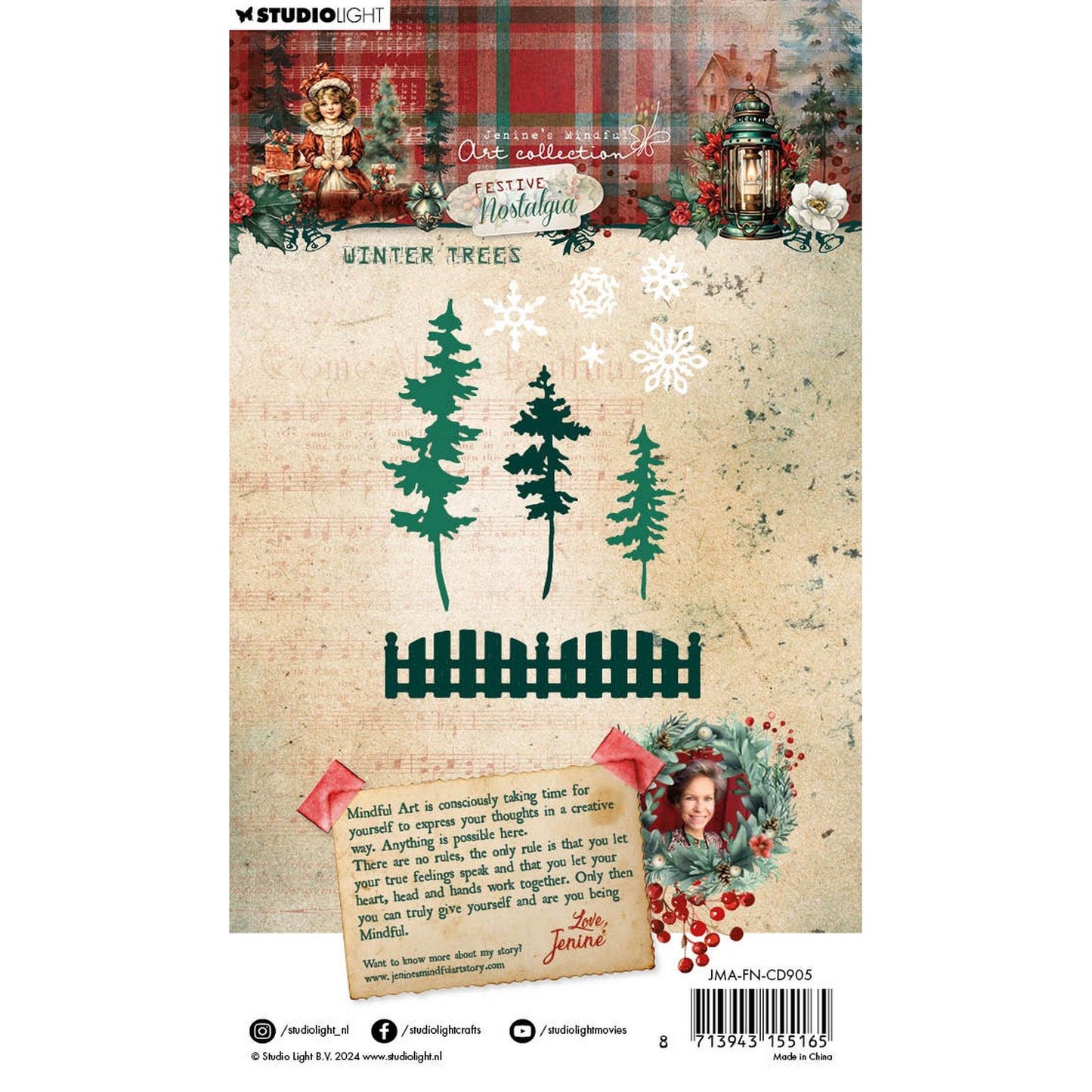 Studio light • festive nostalgia cutting die winter trees