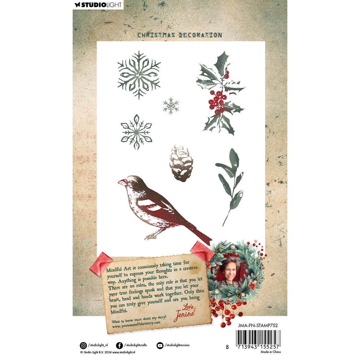 Studio light • festive nostalgia clear stamp christmas decoration