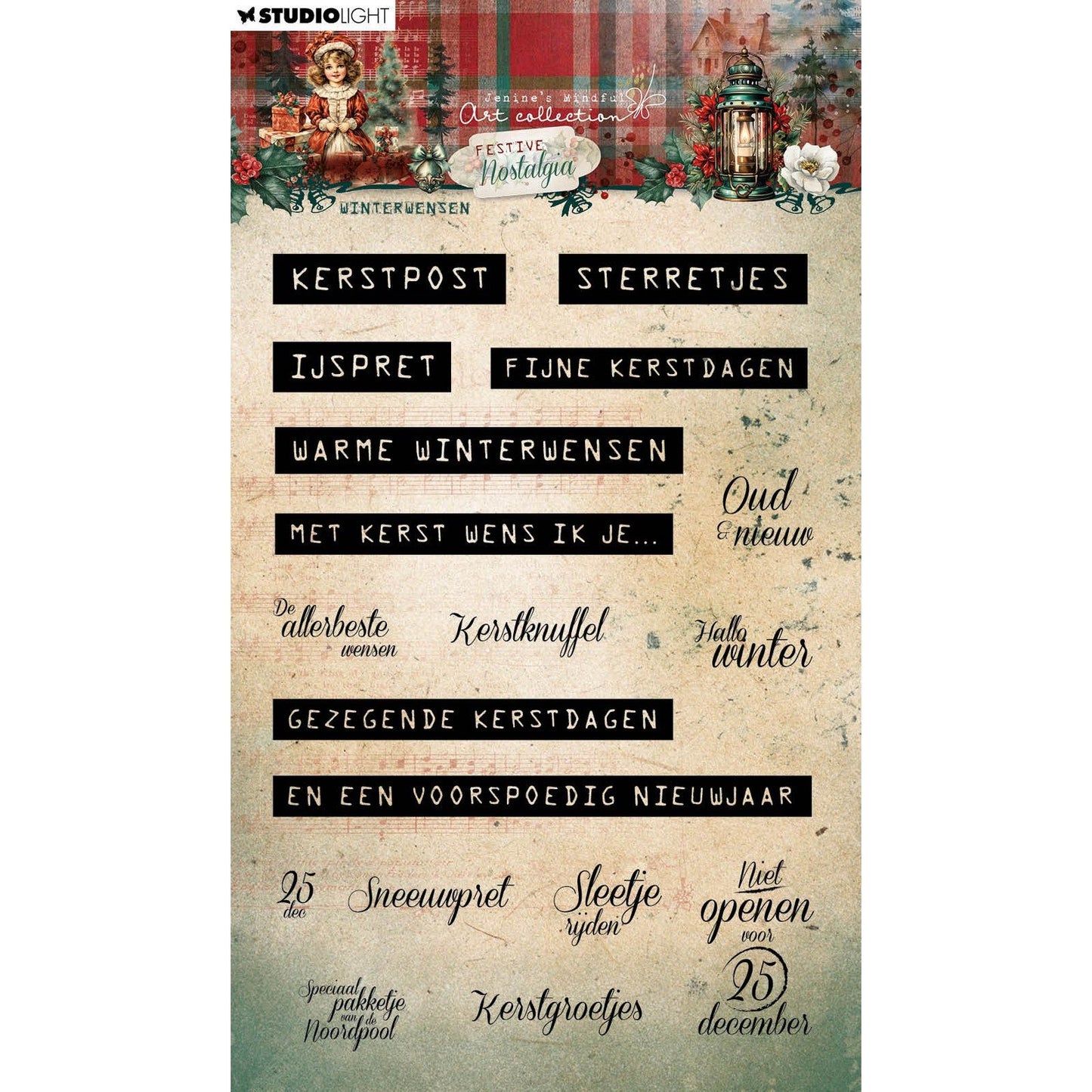 Studio light • festive nostalgia clear stamp winterwensen