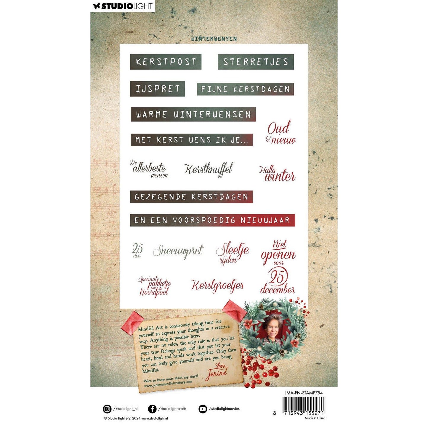 Studio light • festive nostalgia clear stamp winterwensen