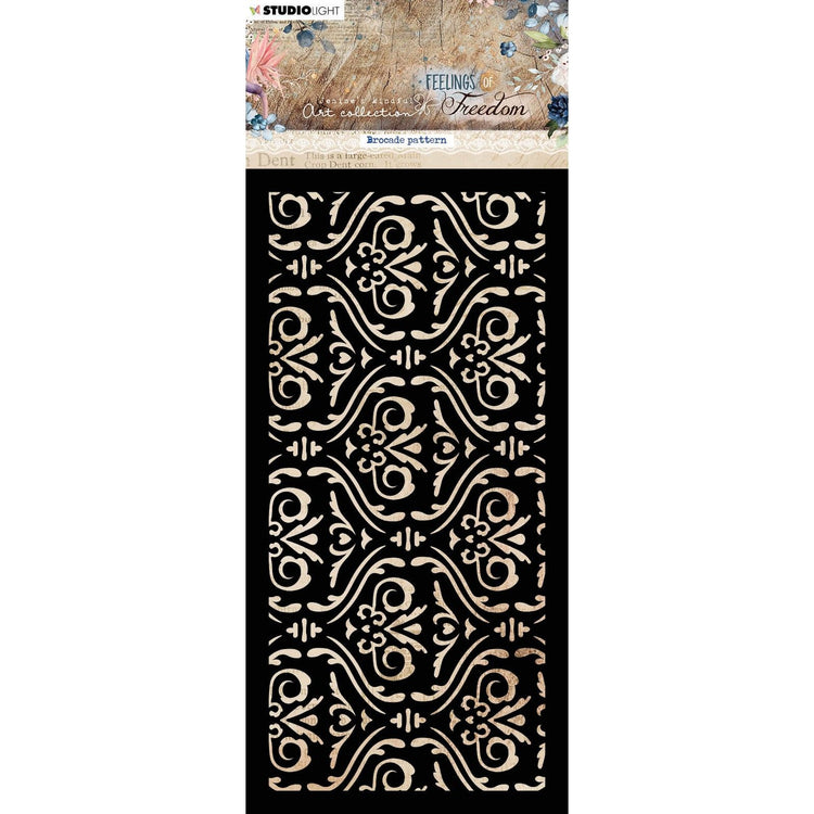 Studio light • feelings of freedom mask stencil brocade pattern