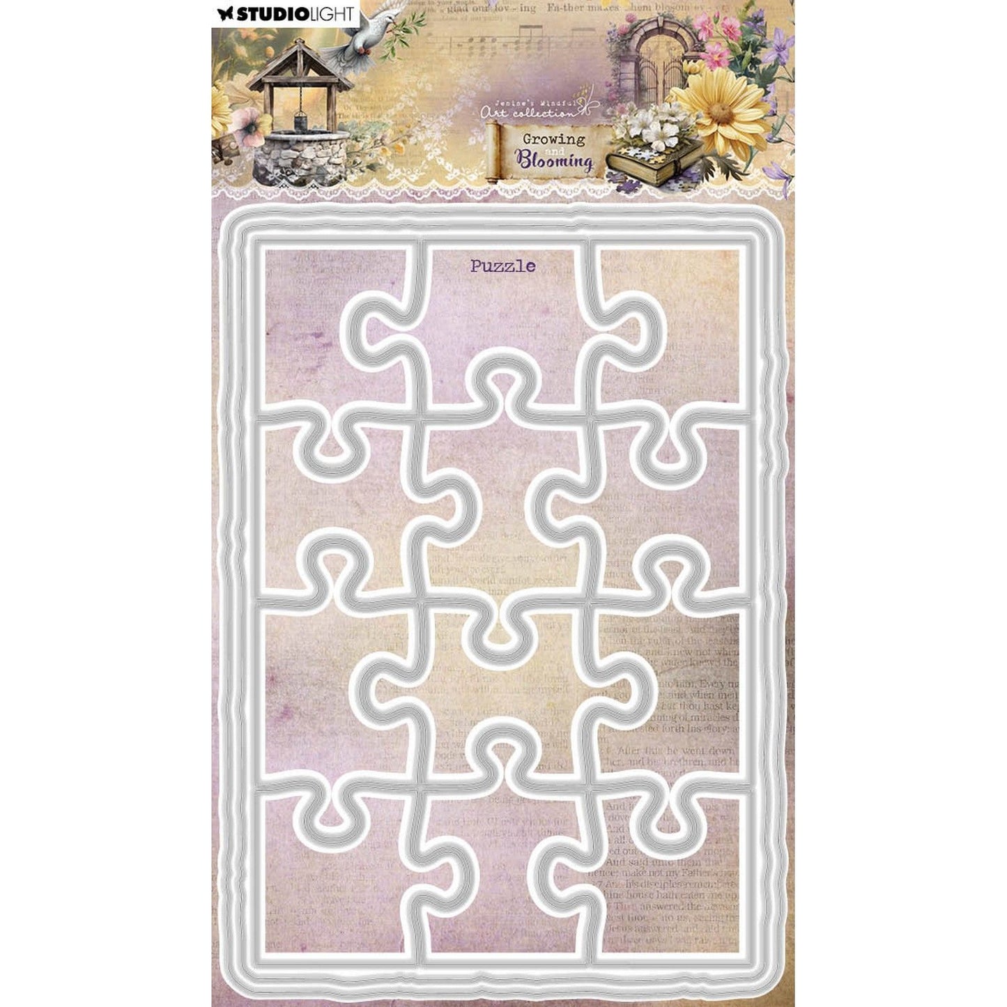 Studio light • growing blooming cutting die puzzle