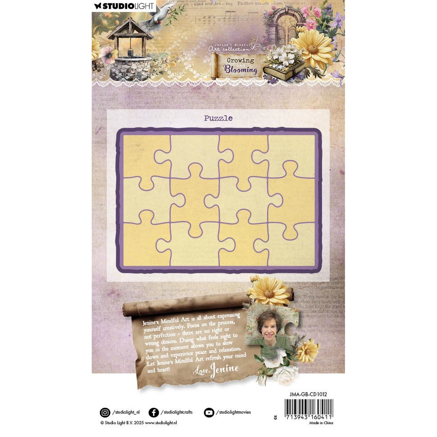 Studio light • growing blooming cutting die puzzle