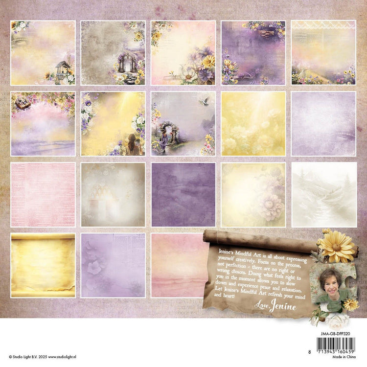 Studio light • growing blooming designer paper pad background paper