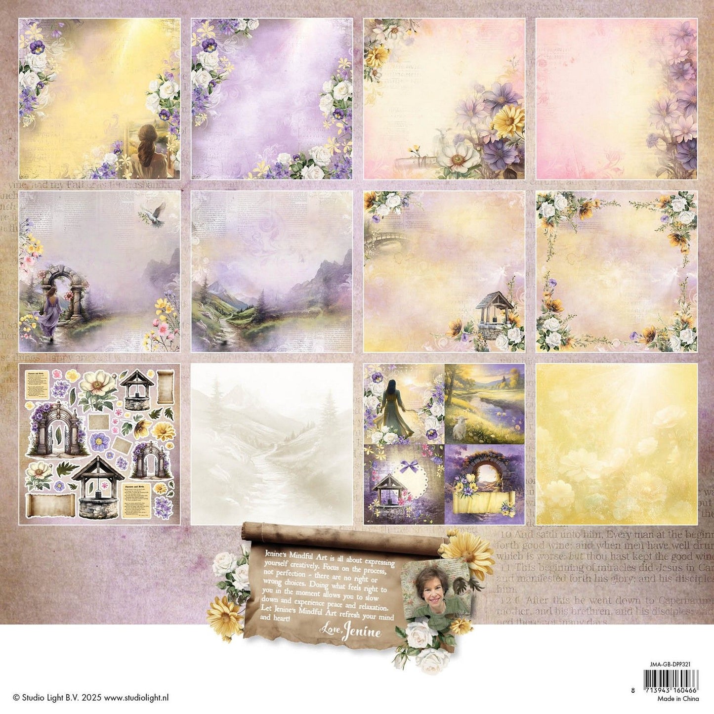 Studio light • growing blooming designer paper pad scrapbooking