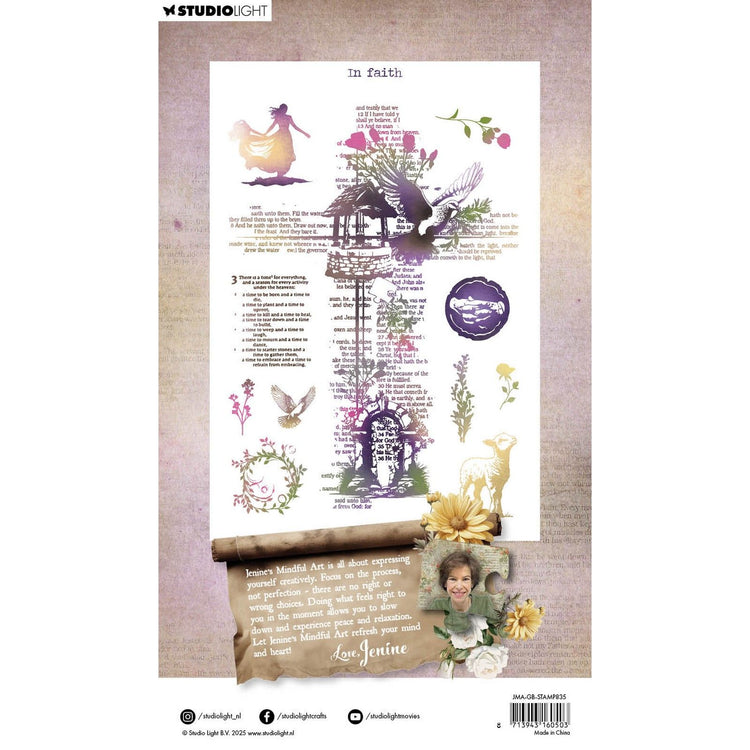 Studio light • growing blooming clear stamp in faith