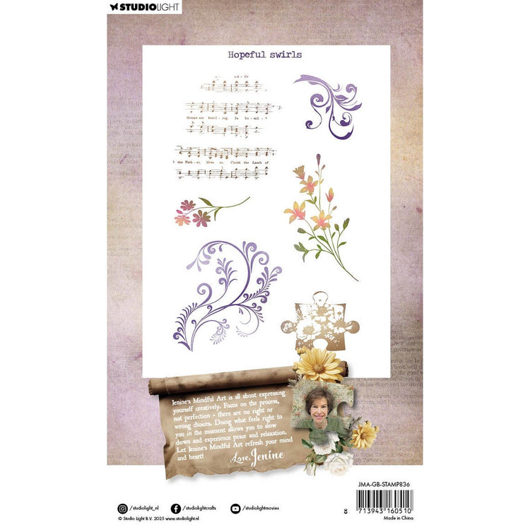Studio light • growing blooming clear stamp hopeful swirls