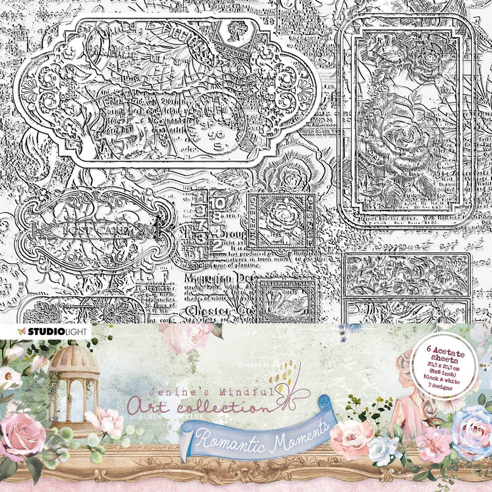 Studio light • romantic moments acetate sheets tickets grunge