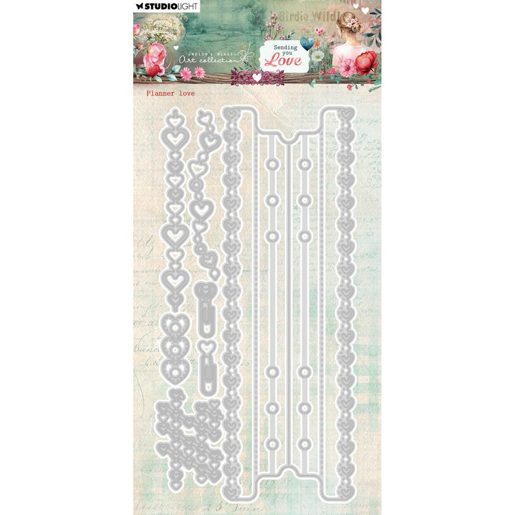 Studio light • jenine's mindful art cutting die sending you love planner love