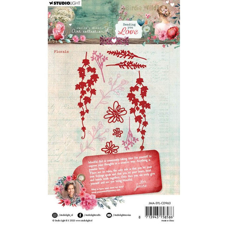Studio light • jenine's mindful art cutting die sending you love florals