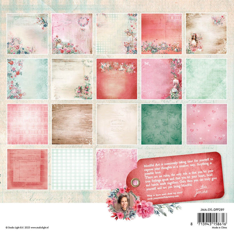 Studio light • jenine's mindful art designer paper pad sending you love backgrounds