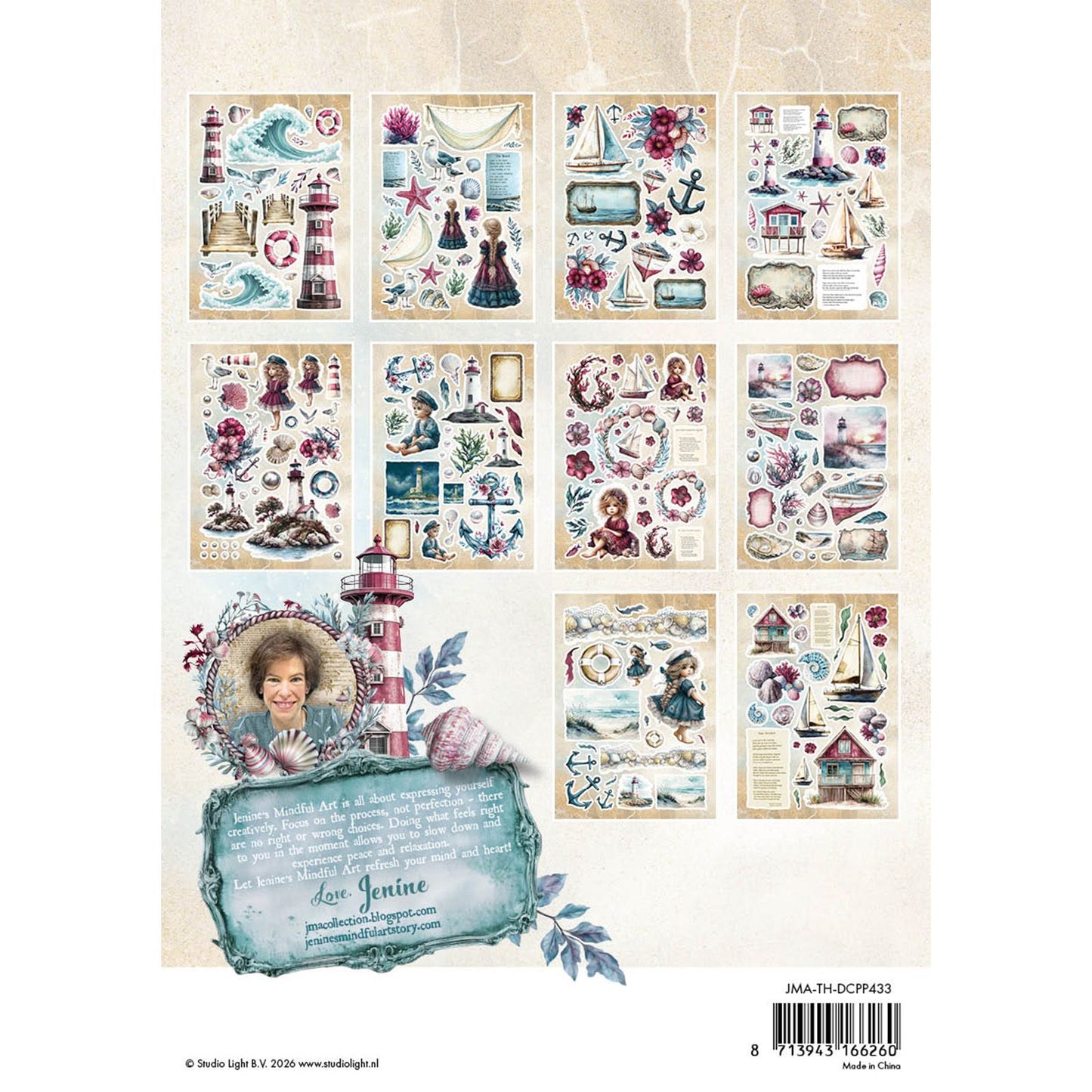 Studio light • tide of hope die-cut paper pad christmas blush