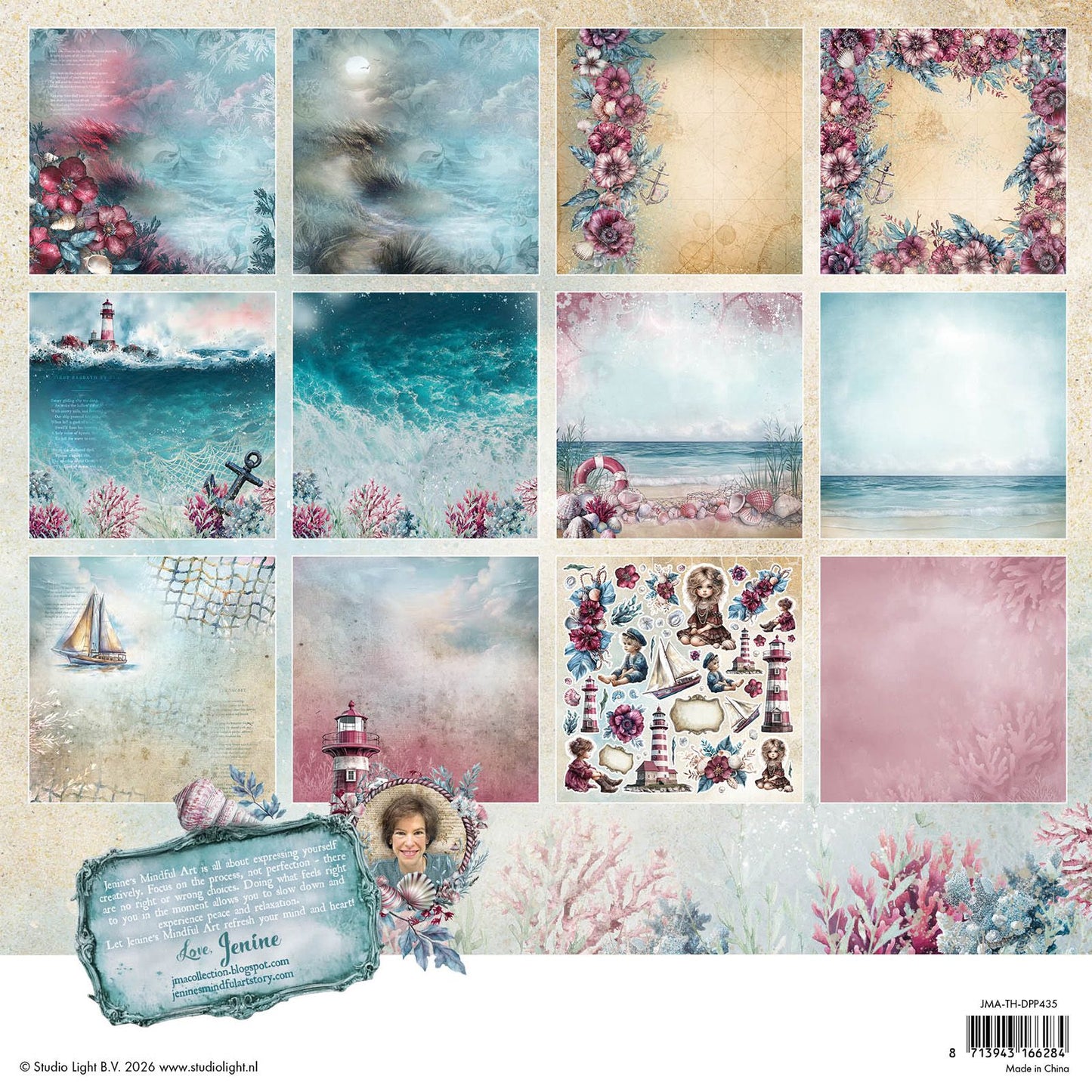 Studio light • tide of hope designer paper pad double-sided scrapbooking