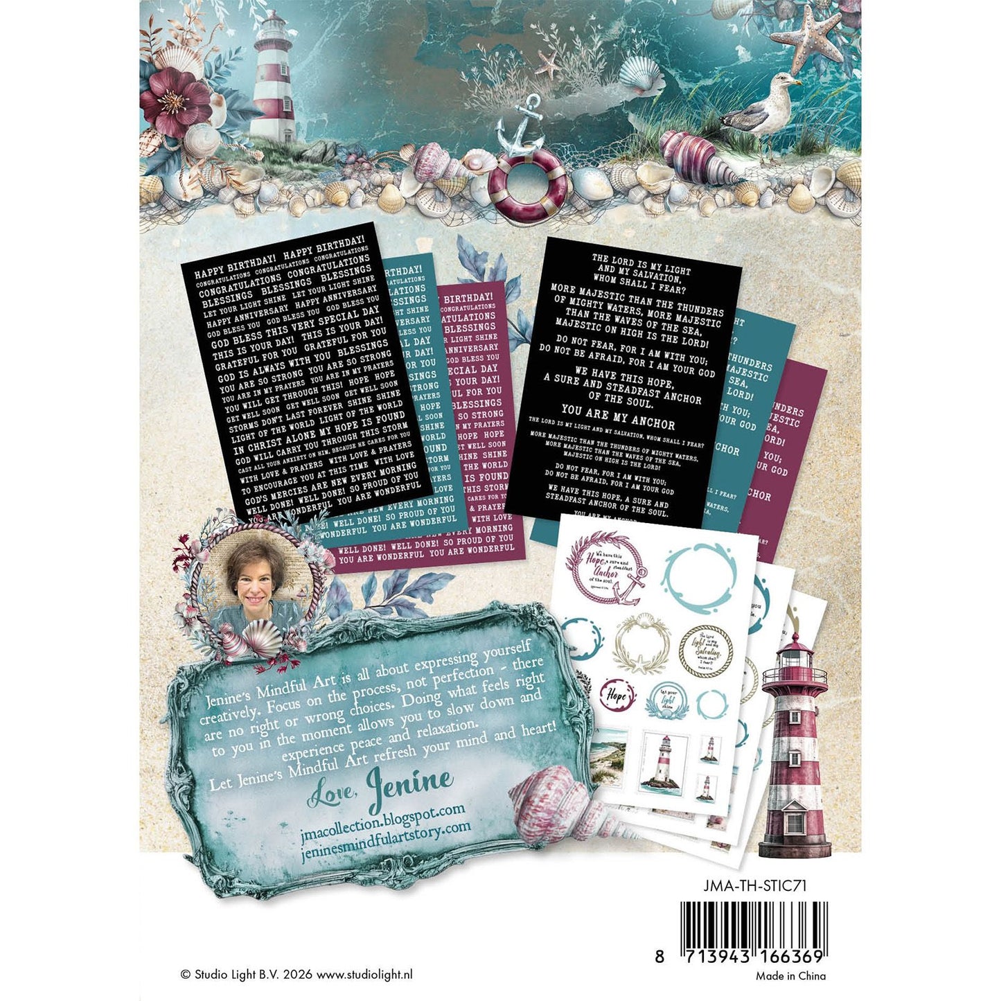 Studio light • tide of hope sticker sheets stamps quotes