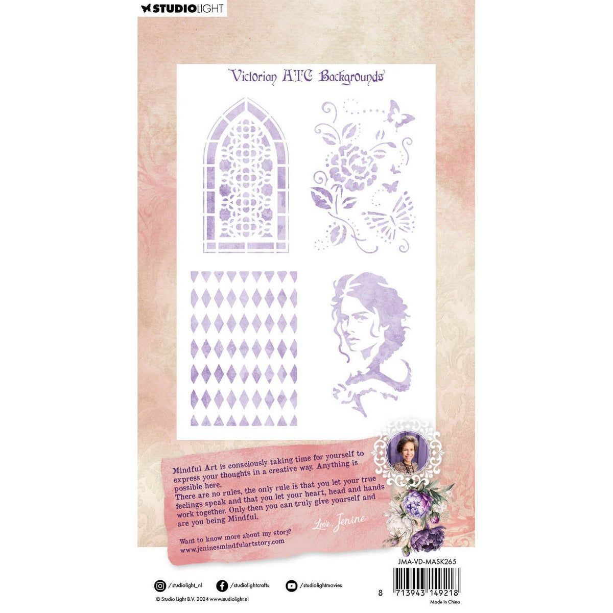 Studio light • victorian dreams mask stencil victorian atc backgrounds