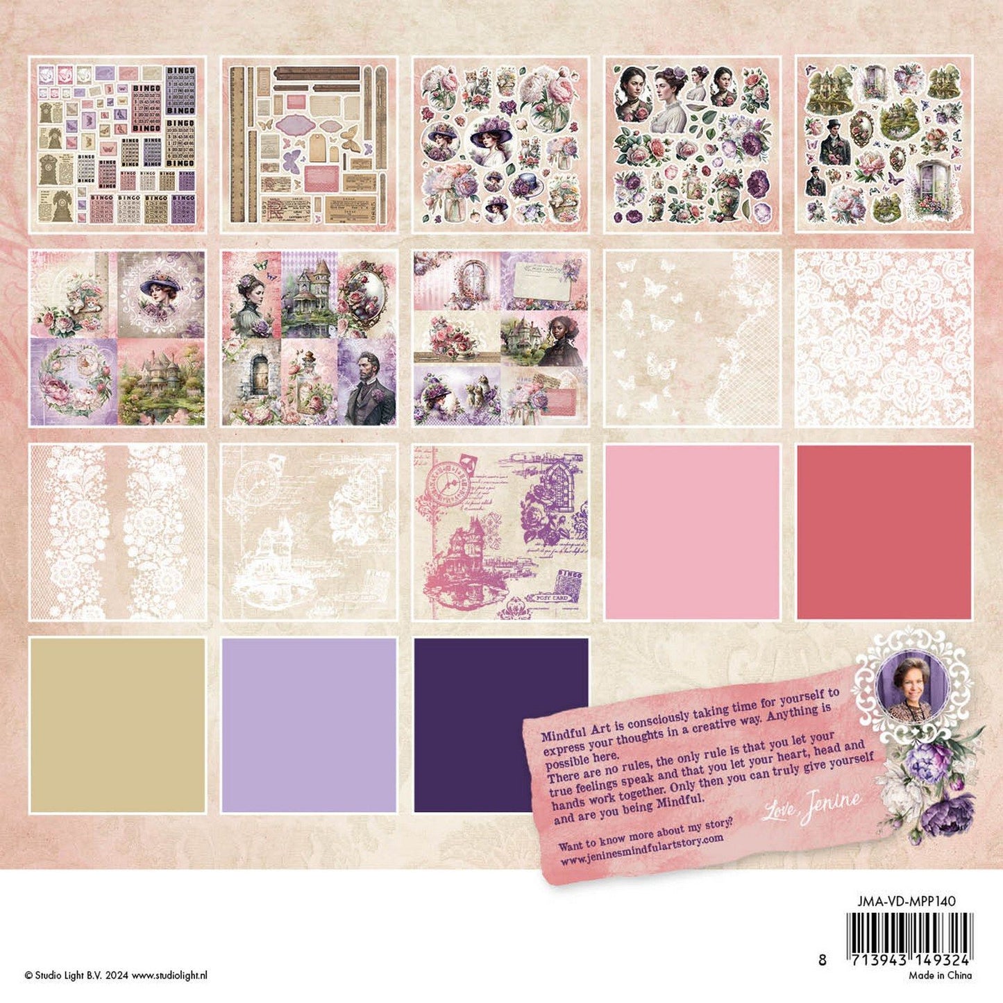 Studio light • victorian dreams mixed paper pad vellum, unicolor elements