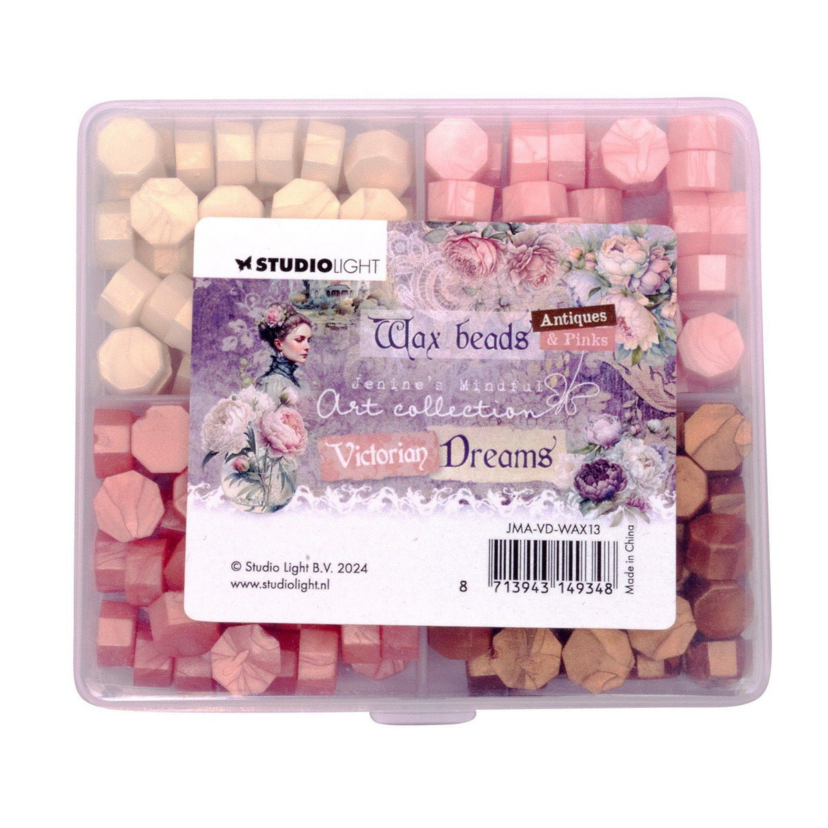 Studio light • victorian dreams wax beads 4 colors pink