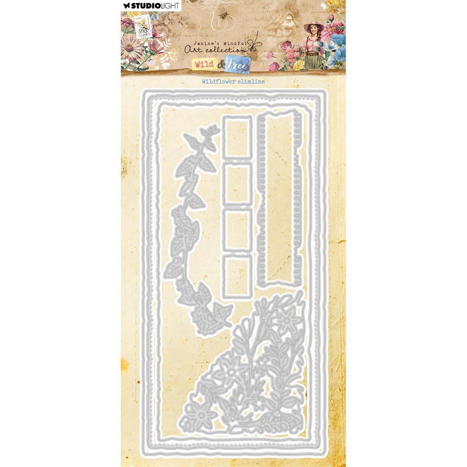 Studio light • wild free cutting die wildflower slimline