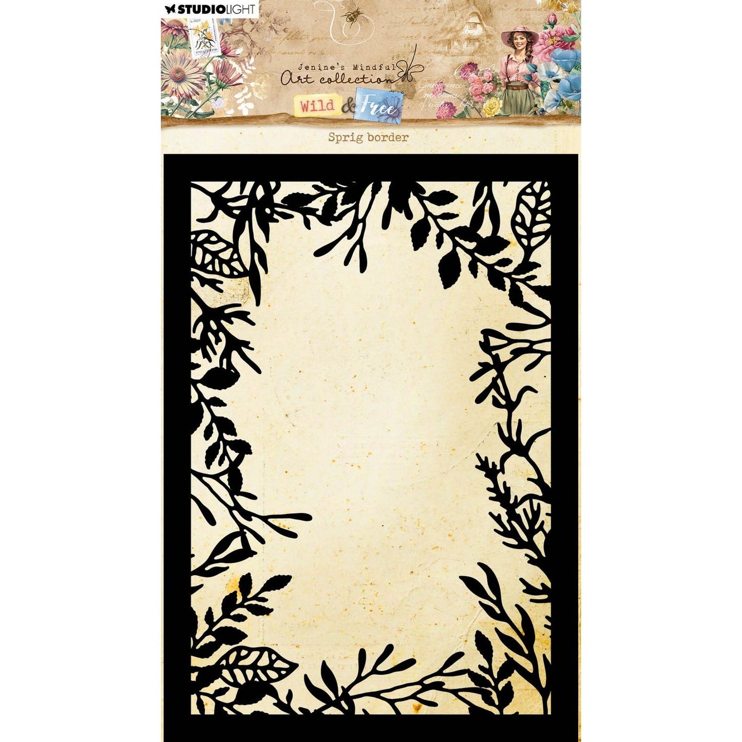 Studio light • wild free mask sprig border