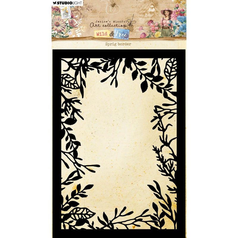 Studio light • wild free mask sprig border