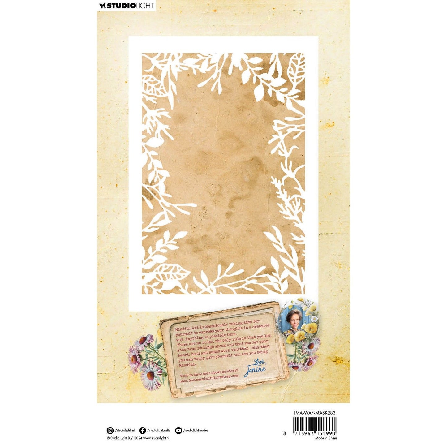 Studio light • wild free mask sprig border