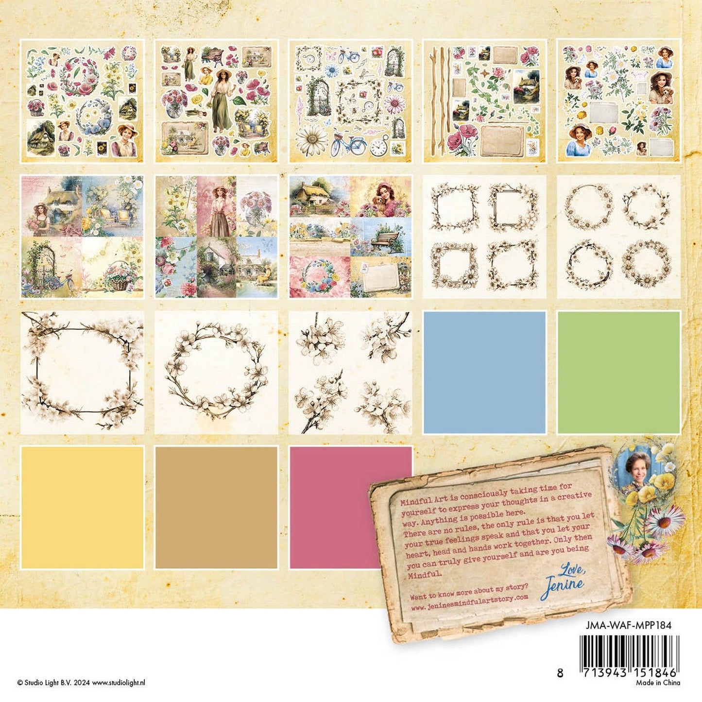 Studio light • wild free mixed paper pad vellum, unicolor elements