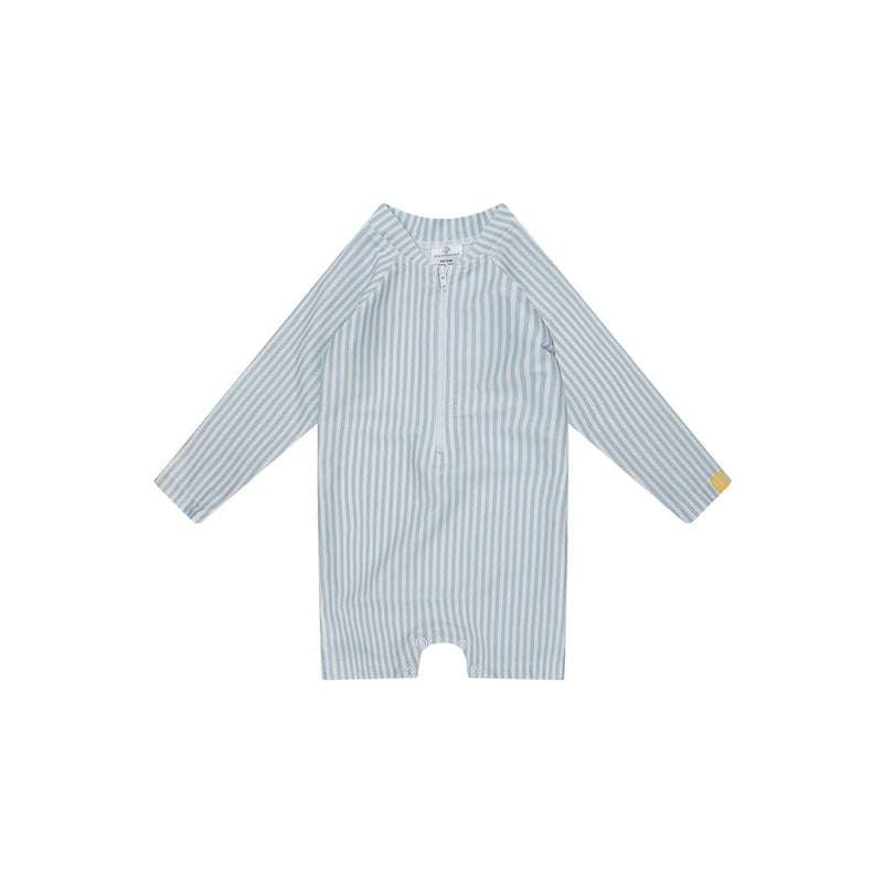 Blue stripes | blauw wit uv zwempak jongens