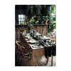 Ambiente schaal jungle leaves white