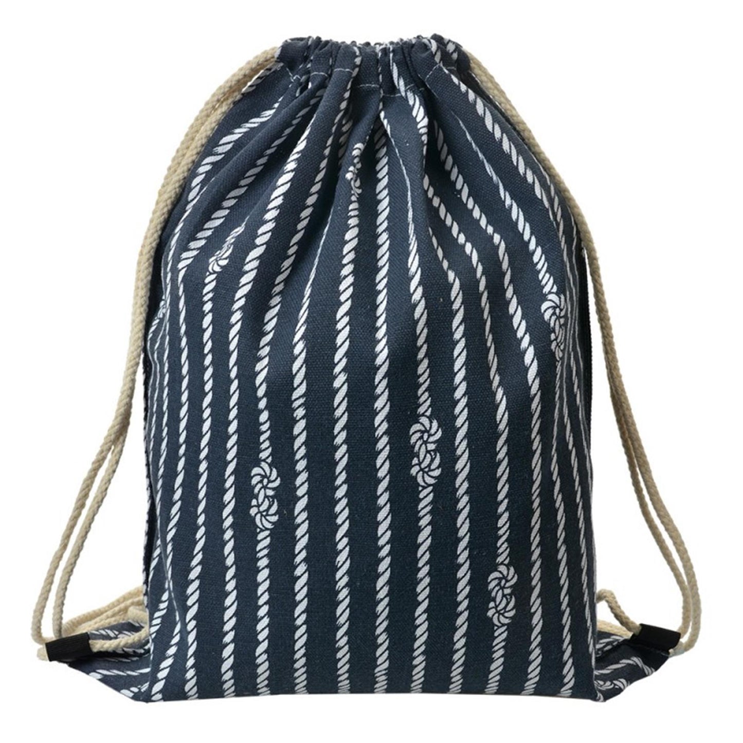 Clayre eef rugzak blauw wit 34x1x43cm