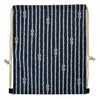 Clayre eef rugzak blauw wit 34x1x43cm
